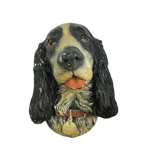 6 Targhe da Parete in Gesso Bossons Congleton Collezione Teste di Cane Made in England - Foto 4 di 13