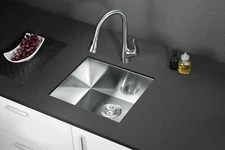 Calacatta 20 inch Undermount Stainless Steel Kitchen Sink -Handmade Single Bowl