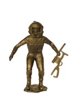 Astronaut MPC Army Men Toy Soldier plastic military figure vtg Marx Space GOLD 1
