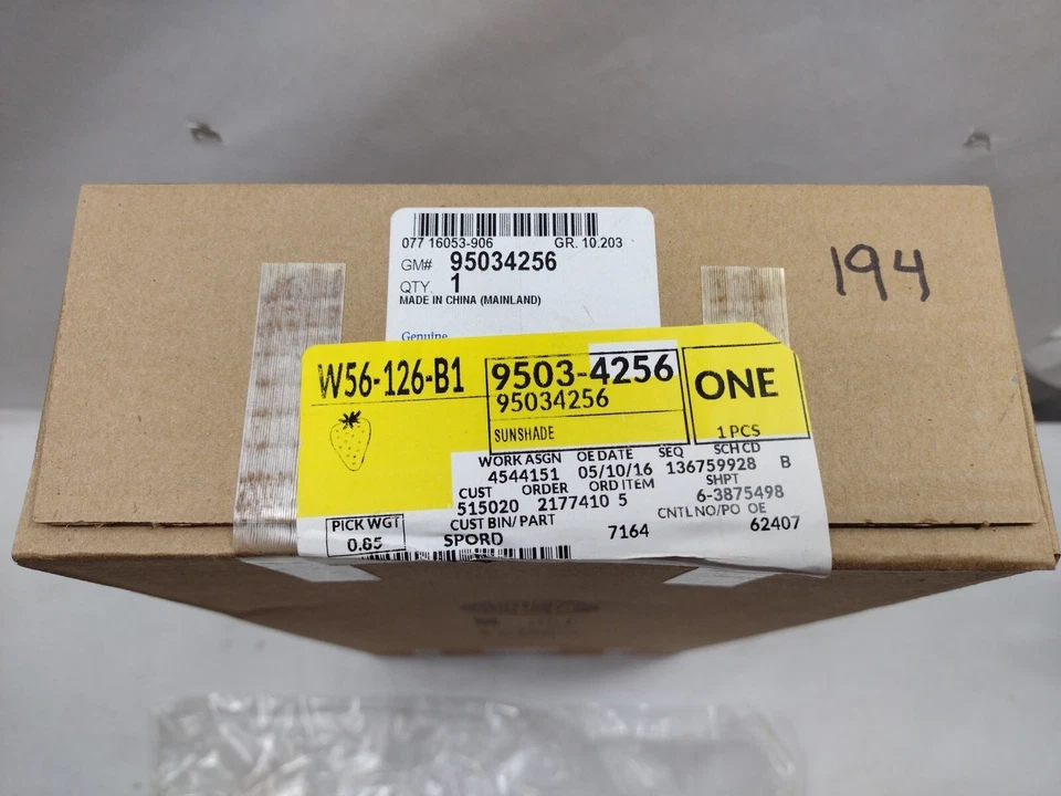 Parasol genuino OEM GM Chevrolet Cruze 2011-2016 95034256 Foto 4 de 4