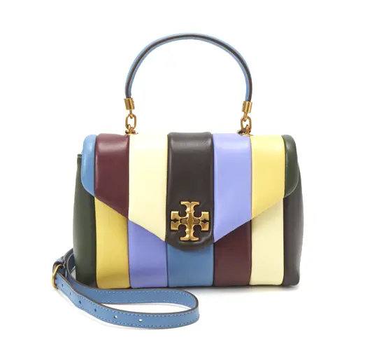 AUTH NWT $648 Tory Burch Small Kira Multi Leather Top Handle Satchel Bag-Multi