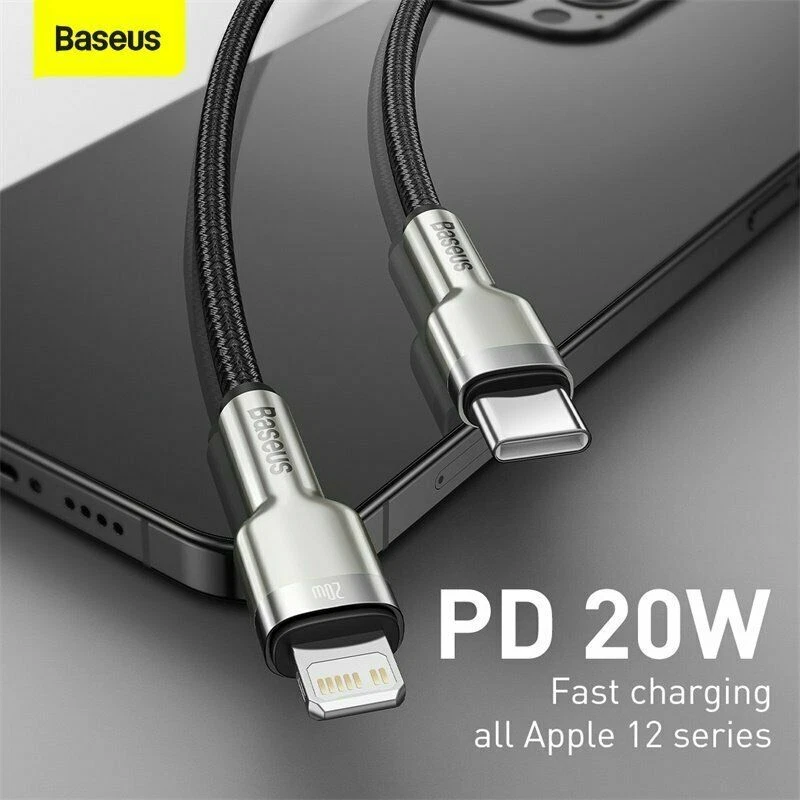 Baseus PD 20W Charger Cable Type-C to iP Cable for iPhone14 13 12 11 Pro Max - Image 2 of 4