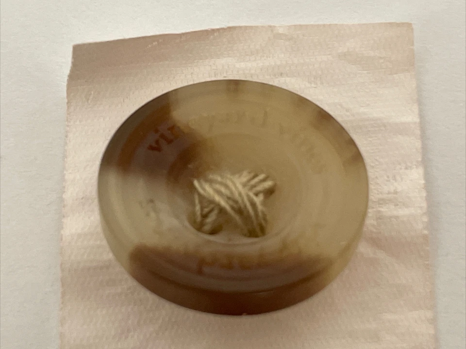 2 Vineyard Vines Replacement BUTTONS for Pants 4 Hole Flat Brown Beige New - Image 3 of 3