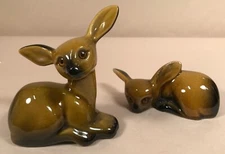 Deer Figures, Mid-Century, USA Pottery