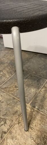 Vintage Ikea Stool 1970’s Style Black Retro Plastic Seat, Metal Legs - Picture 6 of 12