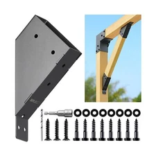 8pc 45°-Degree Angle Support Bracket, 2x4 (Actual 1.5''x3.5'') Angle Bracke