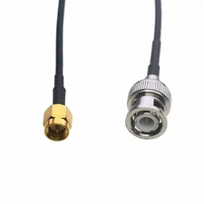 RF coaxial Cable BNC plug to SMA male RG174 6"~10FT pigtail for radio antenna