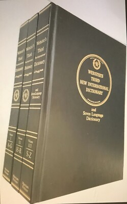 Webster's Third New International Dictionary Unabridged & 7