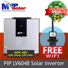 6000w 48vdc 120v/208V/240V Split phase MPP Solar inverter 80A MPPT charger +WIFI