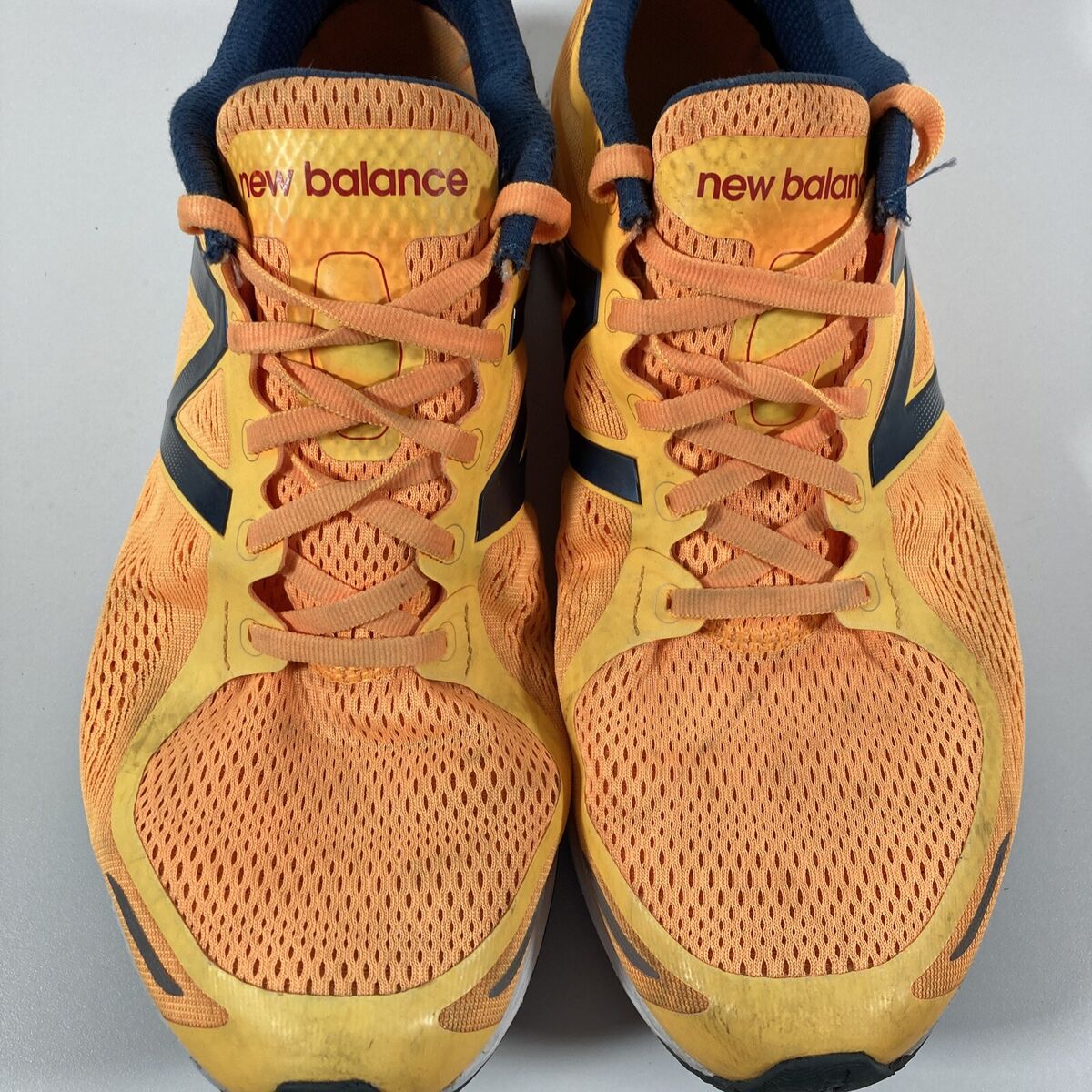 New Balance Fresh Foam Zante V2 running shoes 11.5 orange blue eBay
