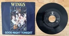 45 7" FRENCH SP BEATLES WINGS GOOD NIGHT TONIGHT 2nd LABEL