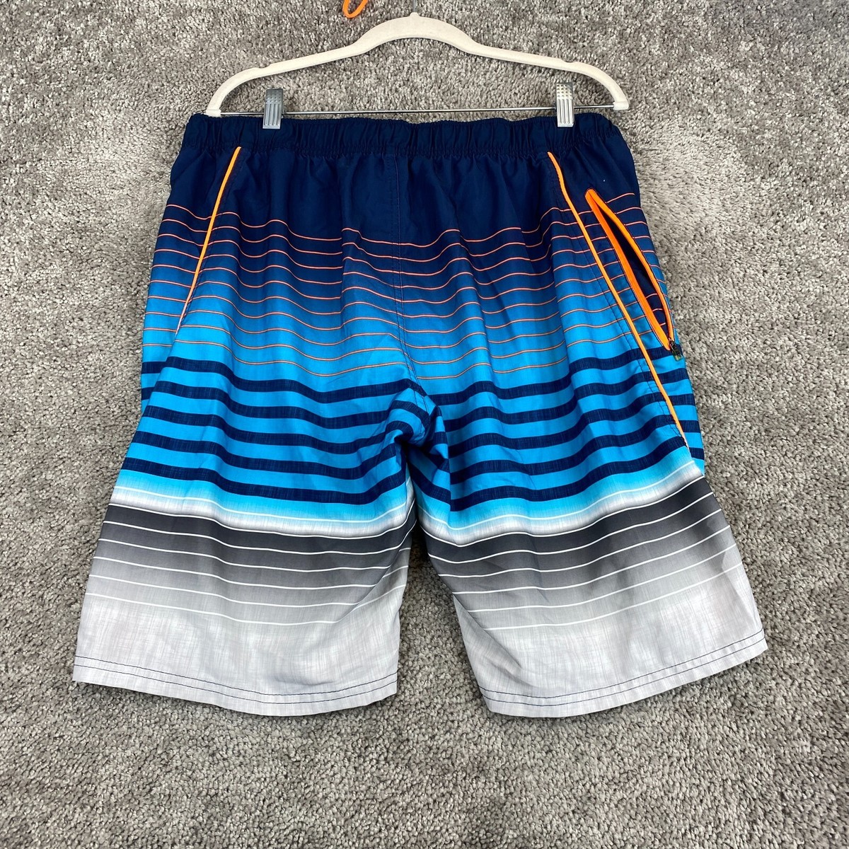 ZeroXposur Swim Trunks Board Shorts Men's Large Blue Cyan