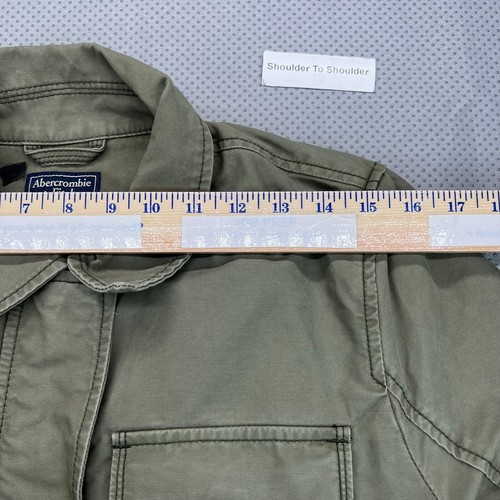 Veste de corvée Abercrombie Fitch Field femme M vert olive doublée Sherpa fermeture éclair complète - Photo 10/17