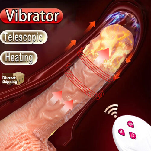 Thrusting Vibrator Big Realistic Dildo Clit G-spot Anal Adults Sex Toy for Women - Picture 1 of 15