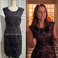 ASO BLAIR WALDORF BROCADE DRESS