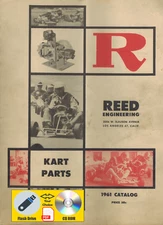 Reed Engineering 1961 Kart Parts Vintage Catalog PDF File USB Flash Drive