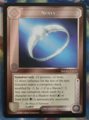 MECCG / Middle Earth CCG - The Wizards Limited - Nenya - NM - Photo 1/2