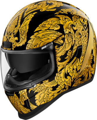 NEW Icon Airform Esthétique Full Face Helmet - Gold - Large - MOTORCYCLE