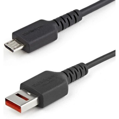 StarTech.com 3ft (1m) Secure Charging Cable, USB-A to Micro USB Data Blocker Cha
