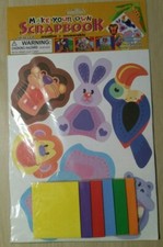 Make Your Own Scrapbook Stickers Kids Craft School Scrapbooking Design Kit NOS