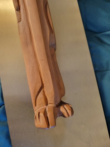 Vintage Jaru Abstract Mid Century Modern MCM Sculpture Carving Wall Hanging - Picture 12 of 17