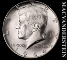 1964-D Silver Kennedy Half Dollar - Choice Gem Brilliant Unc  Lustrous  #L3191