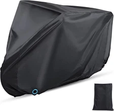 Heavy Duty Bike Cover for 1, 2 Bikes, Waterproof Bicycle Cover with Lock Holes