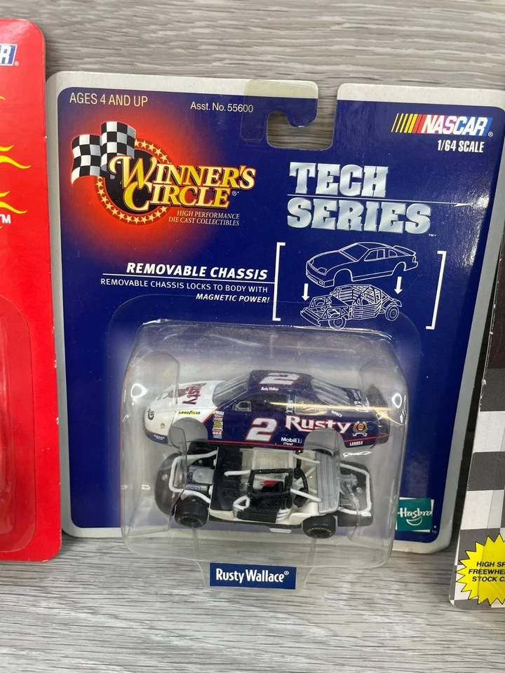 Лот из 3 гоночных чемпионов Nascar запасной автомобиль 1:64 Rusty Wallace #2 литой автомобиль - Изображение 4 из 4