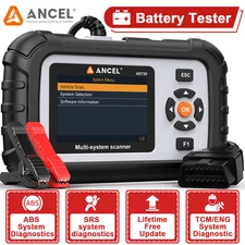 Automotive OBD2 Scanner + Battery Tester Diagnostic Tool ABS SRS AT Code Reader