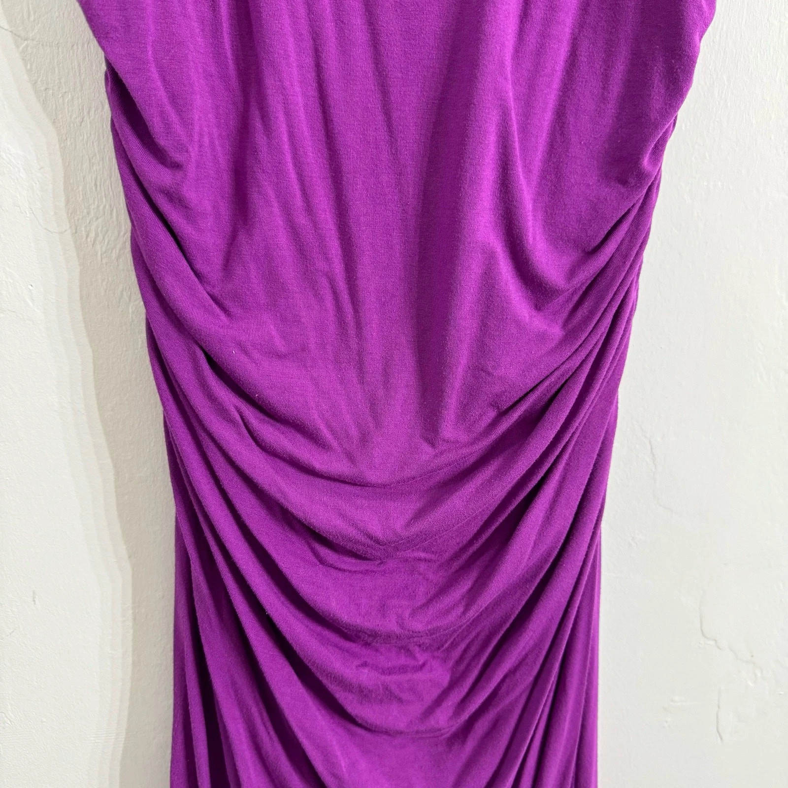 VETEMENTS Abito tubino increspato viola White Ho Black Market taglia S