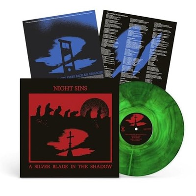 NIGHT SINS - A SILVER BLADE IN THE SHADOW - Vinyl Record 12EP - F600z