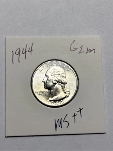 1944 Philadelphia Mint Silver Washington Quarter Uncirculated MS++