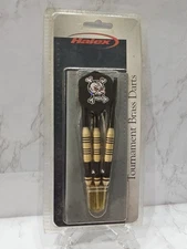 New Halex Tournament Brass Dart Set + Case Skull Design Official Quality Steel
