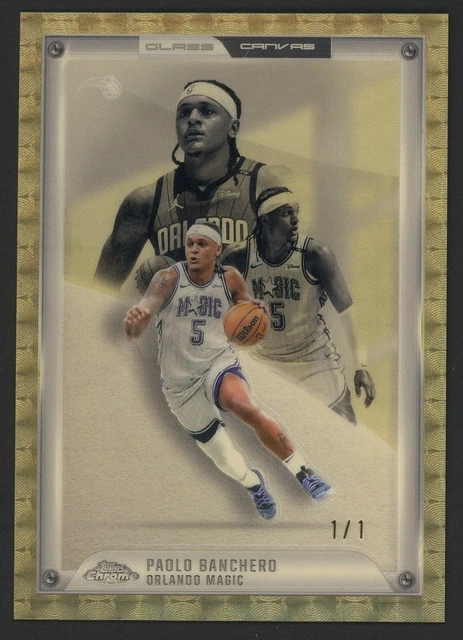 2024-25 Topps Chrome Class Canvas Superfractor Paolo Banchero Orlando Magic 1/1