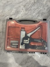 Powerfix Heavy Duty Hand Held Staple / Nail Gun Nailer Tacker Stapler Set