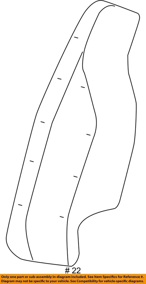 2011-2016 CHEVROLET CRUZE CRUZE ОГРАНИЧЕННЫЙ ПОДУШЕЧКА ASM-R/СИДЕНЬЕ BK CUSH SI 95970455 НОВЫЙ - Изображение 3 из 3