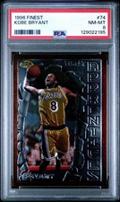 1996 Topps Finest Kobe Bryant #74 PSA 8 Rookie Card . rookie card picture