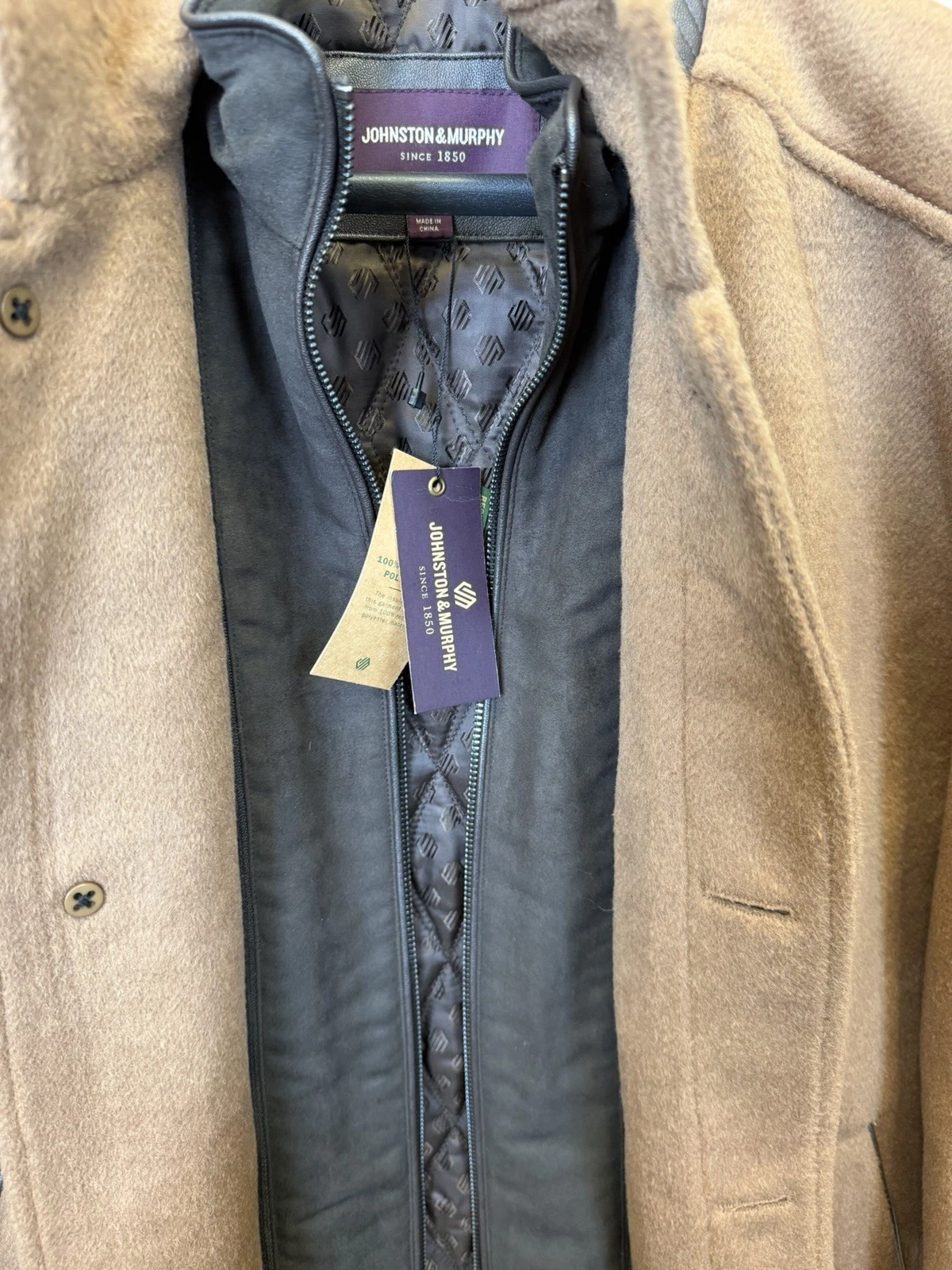 Johnston & Murphy Upton Car Coat – Men’s Medium (Whiskey) – New with Tags image 5