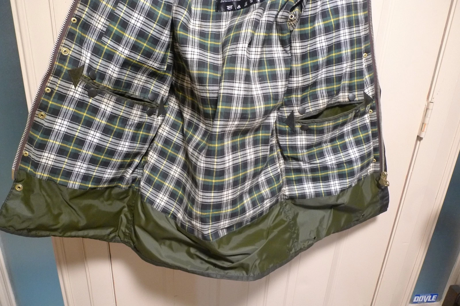 BARBOUR - A200 BORDER WAX COTTON JACKET - SAGE - MADE IN UK - EXCELLENT - 36 image 22