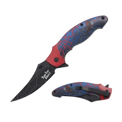 Dark Side Blades Spring Assisted Knife - Spider Themed Handle and Blade