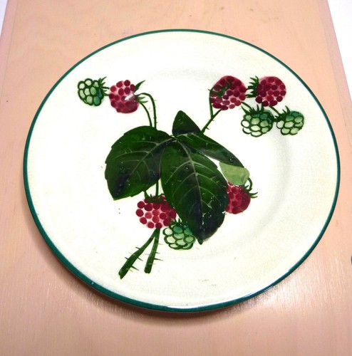 Wemyss antiker handbemalter Himbeeren Teller