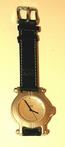Seltene Herren Junge London Schiff Bullauge schwarzes Armband Uhr Neu Neu aus altem Lagerbestand 1990er - Bild 3 von 5