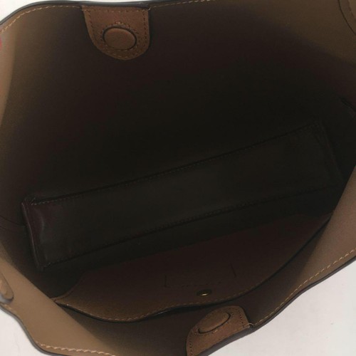 COACH Brooklyn Shoulder Bag 28 suede CW637 Siena Brown Outlet New - Picture 8 of 12