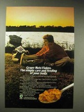 1987 Post Grape-Nuts Flakes Cereal Ad