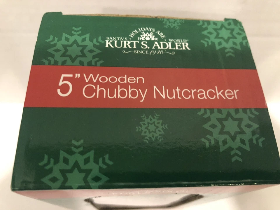 5" Wooden Chubby Nutcracker By Kurt S. Adler - Image 2 of 4