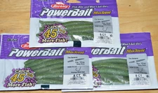 3 bags berkley powerbait maxscent 5" the general baby bass senko