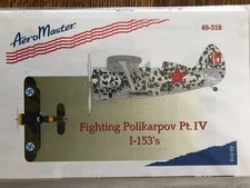 1/48 AeroMaster FIGHTING POLIKARPOV #4: I-153 CHAIKA Finland, USSR Decal ICM OOP