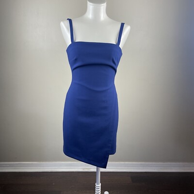 black asymmetric strap midi dress Xscape Women's Asymmetric-Neck Side-Slit Gown - Midnight