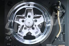 Porsche Cookie Cutter Wheel Record Player Slipmat