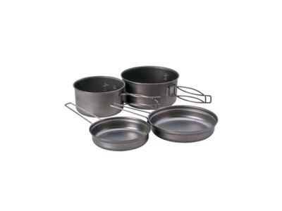 バーベキュー・調理用品 Titanium Multi Compact Cook Set Snow Peak Titanium Multi Compact Cookset - Ultralight Camping